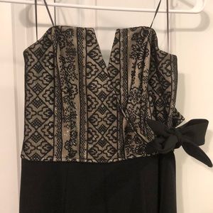 Gold and Black Shimmer Jumpsuit